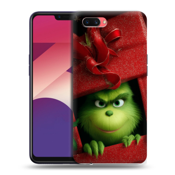 Пластиковый чехол на OPPO A3s с принтом Новый год