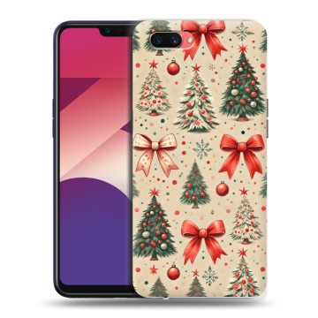 Пластиковый чехол на OPPO A3s с принтом Новый год