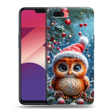 Пластиковый чехол на OPPO A3s с принтом Новый год