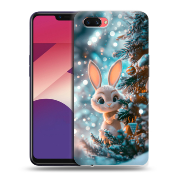 Пластиковый чехол на OPPO A3s с принтом Новый год