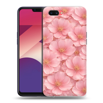 Пластиковый чехол на OPPO A3s с принтом женский