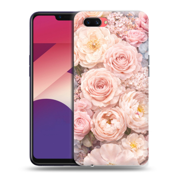 Пластиковый чехол на OPPO A3s с принтом женский
