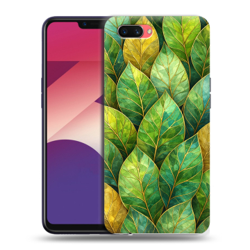 Пластиковый чехол на OPPO A3s с принтом женский