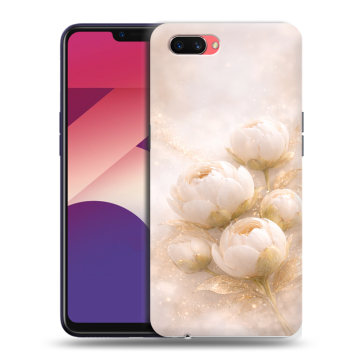 Пластиковый чехол на OPPO A3s с принтом женский Пластиковый чехол на OPPO A3s с принтом женский