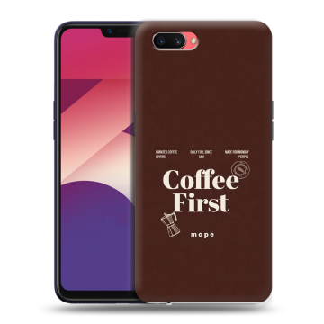 Пластиковый чехол на OPPO A3s с принтом женский Пластиковый чехол на OPPO A3s с принтом женский