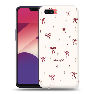 Пластиковый чехол на OPPO A3s с принтом для девочек