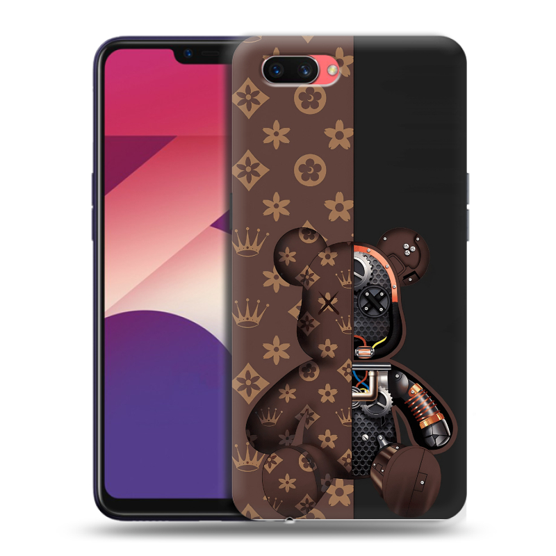 Пластиковый чехол на OPPO A3s с принтом Луи робот Пластиковый чехол на OPPO A3s с принтом Луи робот
