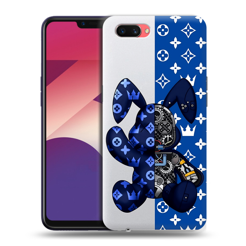 Пластиковый чехол на OPPO A3s с принтом Луи робот Пластиковый чехол на OPPO A3s с принтом Луи робот