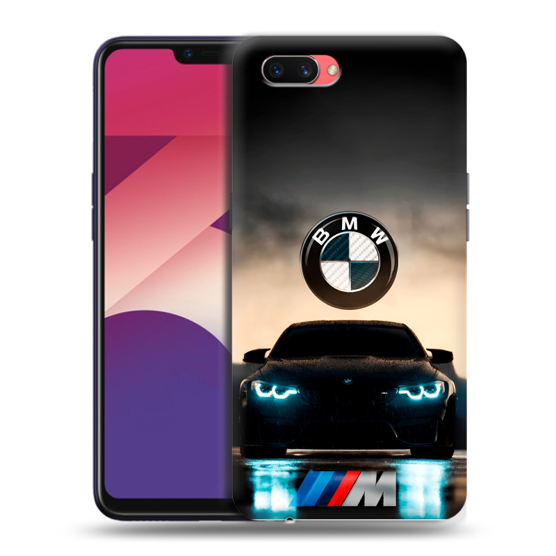 Пластиковый чехол на OPPO A3s с принтом БМВ BMW Пластиковый чехол на OPPO A3s с принтом БМВ BMW