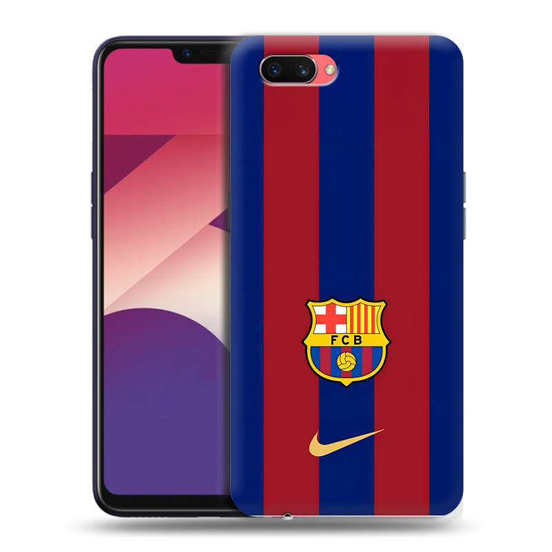 Пластиковый чехол на OPPO A3s с принтом Барселона Barcelona Пластиковый чехол на OPPO A3s с принтом Барселона Barcelona
