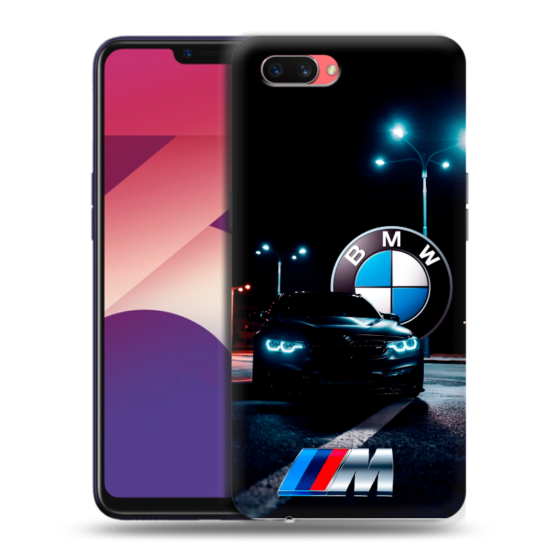 Пластиковый чехол на OPPO A3s с принтом БМВ BMW Пластиковый чехол на OPPO A3s с принтом БМВ BMW
