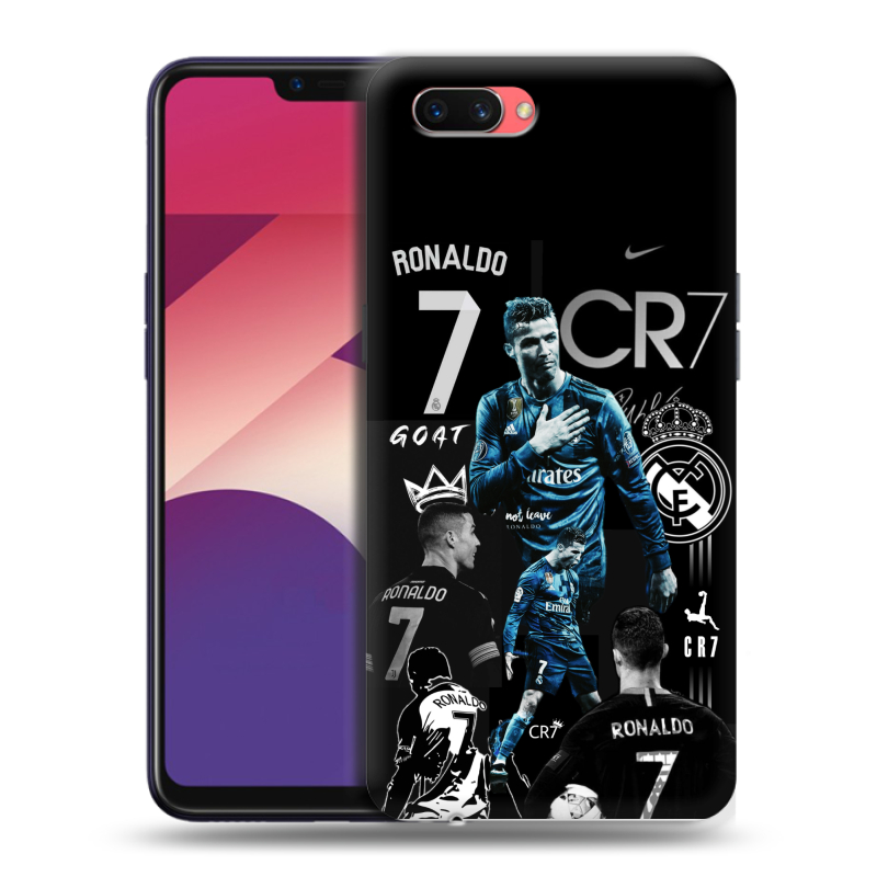 Пластиковый чехол на OPPO A3s с принтом Реал Роналдо Пластиковый чехол на OPPO A3s с принтом Реал Роналдо