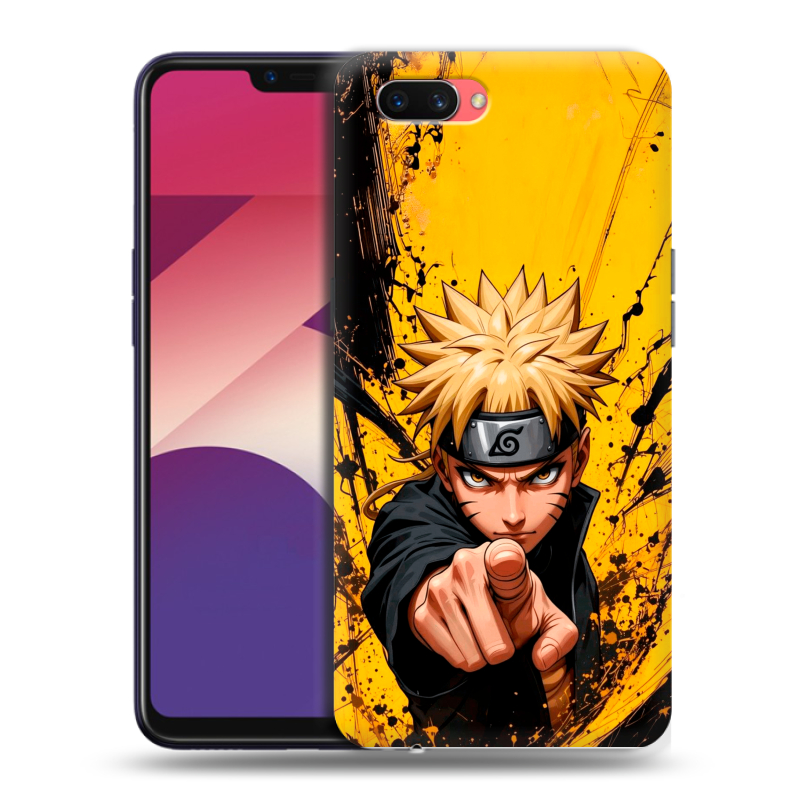 Пластиковый чехол на OPPO A3s с принтом Naruto Наруто Пластиковый чехол на OPPO A3s с принтом Naruto Наруто
