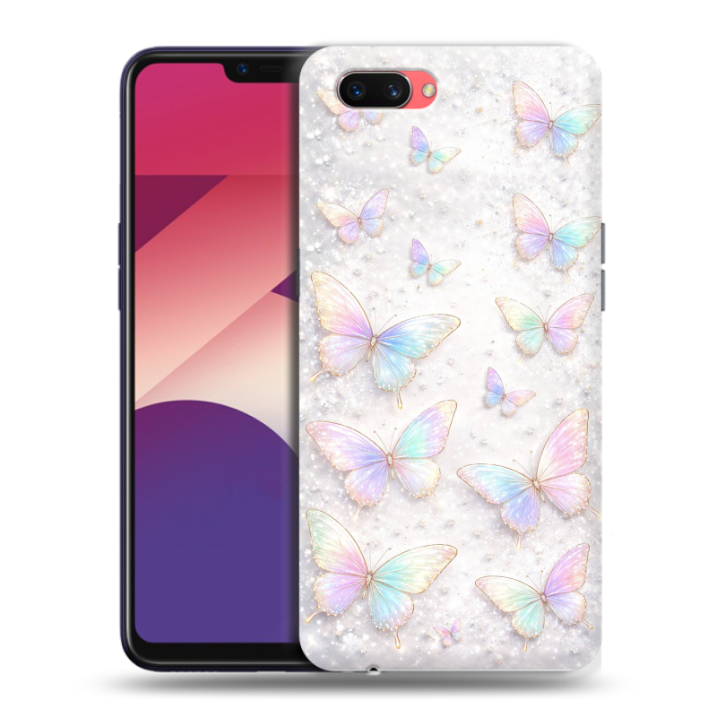 Пластиковый чехол на OPPO A3s с принтом женский Пластиковый чехол на OPPO A3s с принтом женский