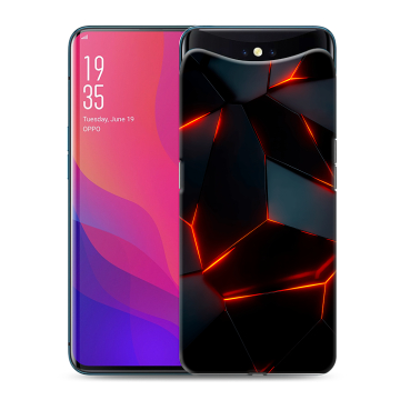 Силиконовый чехол на OPPO Find X с принтом Яркие абстракции Силиконовый чехол на OPPO Find X с принтом Яркие абстракции