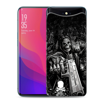 Силиконовый чехол на OPPO Find X с принтом Скелет Силиконовый чехол на OPPO Find X с принтом Скелет