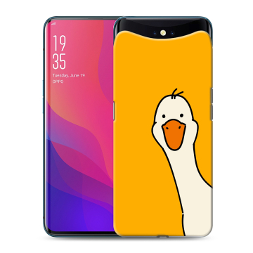 Силиконовый чехол на OPPO Find X с принтом Утка