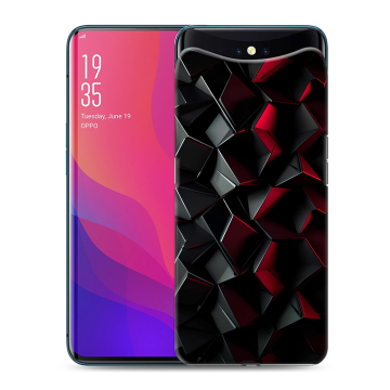 Силиконовый чехол на OPPO Find X с принтом Абстракция
