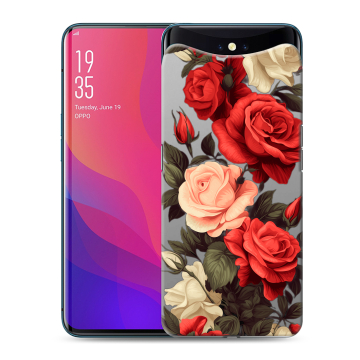 Силиконовый чехол на OPPO Find X с принтом Розы Силиконовый чехол на OPPO Find X с принтом Розы