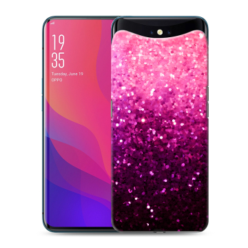 Силиконовый чехол на OPPO Find X с принтом Блестки