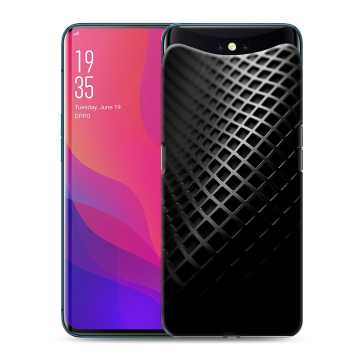 Силиконовый чехол на OPPO Find X с принтом Текстура металла
