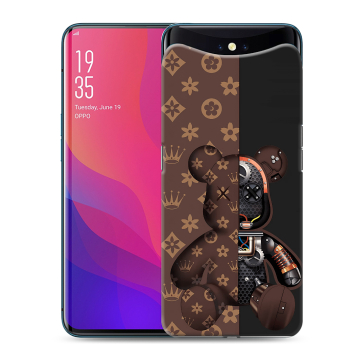 Силиконовый чехол на OPPO Find X с принтом Луи робот Силиконовый чехол на OPPO Find X с принтом Луи робот