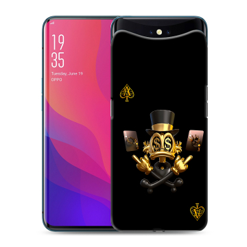 Силиконовый чехол на OPPO Find X с принтом Золотой скрудж макдак