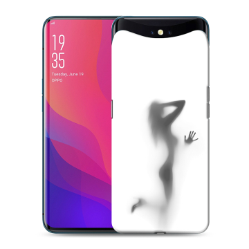 Силиконовый чехол на OPPO Find X с принтом Силуэт