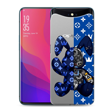 Силиконовый чехол на OPPO Find X с принтом Луи робот Силиконовый чехол на OPPO Find X с принтом Луи робот