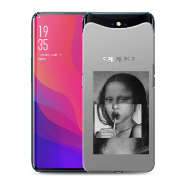Силиконовый чехол на OPPO Find X с принтом Мона Лиза Силиконовый чехол на OPPO Find X с принтом Мона Лиза