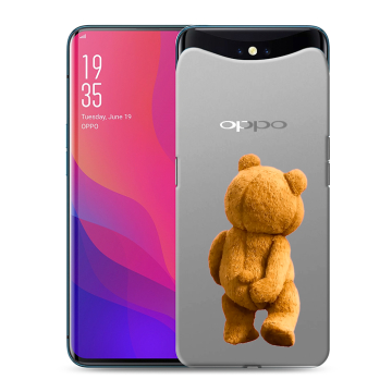 Силиконовый чехол на OPPO Find X с принтом Медведь Силиконовый чехол на OPPO Find X с принтом Медведь