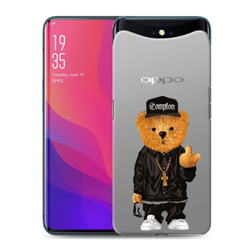 Силиконовый чехол на OPPO Find X с принтом Плюшевый медведь Силиконовый чехол на OPPO Find X с принтом Плюшевый медведь