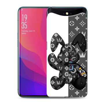 Силиконовый чехол на OPPO Find X с принтом Луи робот Силиконовый чехол на OPPO Find X с принтом Луи робот