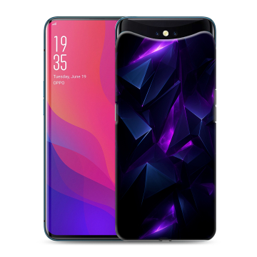 Силиконовый чехол на OPPO Find X с принтом Абстракиция