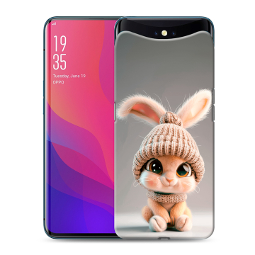 Силиконовый чехол на OPPO Find X с принтом Кролик