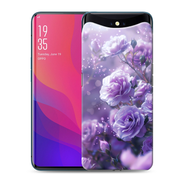 Силиконовый чехол на OPPO Find X с принтом Розы цветы