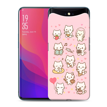 Силиконовый чехол на OPPO Find X с принтом Hello Kitty Хелоу Кити Силиконовый чехол на OPPO Find X с принтом Hello Kitty Хелоу Кити