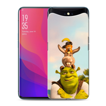 Силиконовый чехол на OPPO Find X с принтом Шрек Shrek
