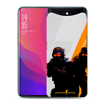 Силиконовый чехол на OPPO Find X с принтом Контер страйк Counter strike
