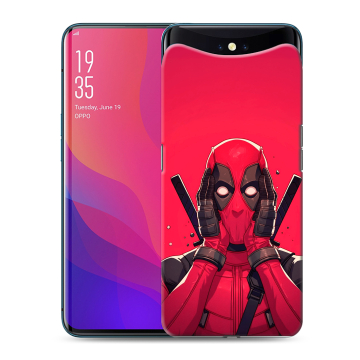 Силиконовый чехол на OPPO Find X с принтом Дедпул Deadpool