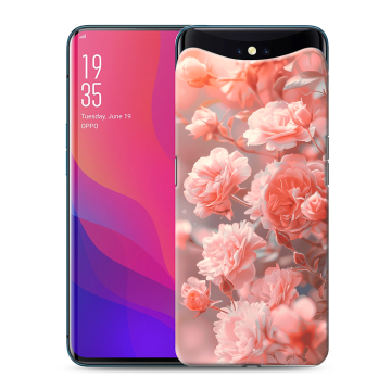 Силиконовый чехол на OPPO Find X с принтом Розы цветы Силиконовый чехол на OPPO Find X с принтом Розы цветы