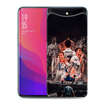 Силиконовый чехол на OPPO Find X с принтом Реал Роналдо Real Ronaldo