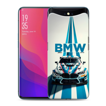 Силиконовый чехол на OPPO Find X с принтом БМВ BMW Силиконовый чехол на OPPO Find X с принтом БМВ BMW
