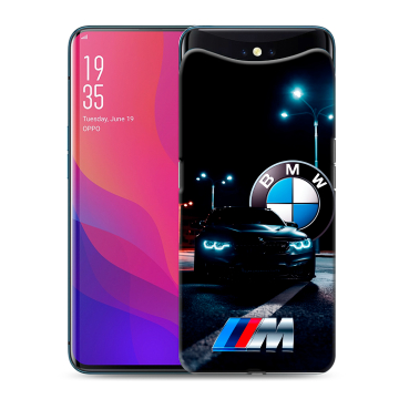 Силиконовый чехол на OPPO Find X с принтом БМВ BMW