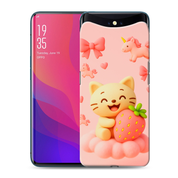 Силиконовый чехол на OPPO Find X с принтом для девочек Силиконовый чехол на OPPO Find X с принтом для девочек