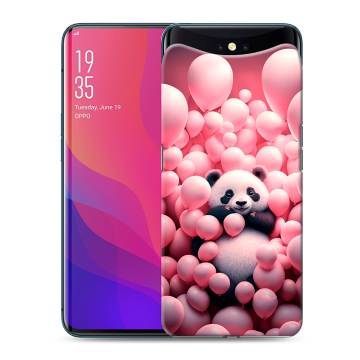 Силиконовый чехол на OPPO Find X с принтом Панда