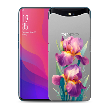 Силиконовый чехол на OPPO Find X с принтом Цветы орхидеи