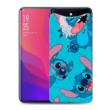 Силиконовый чехол на OPPO Find X с принтом Лило и Стич