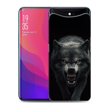 Силиконовый чехол на OPPO Find X с принтом Волк Силиконовый чехол на OPPO Find X с принтом Волк