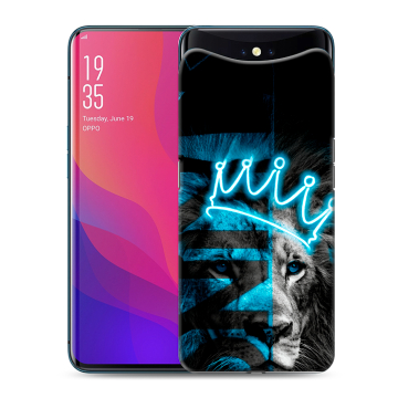 Силиконовый чехол на OPPO Find X с принтом Король лев